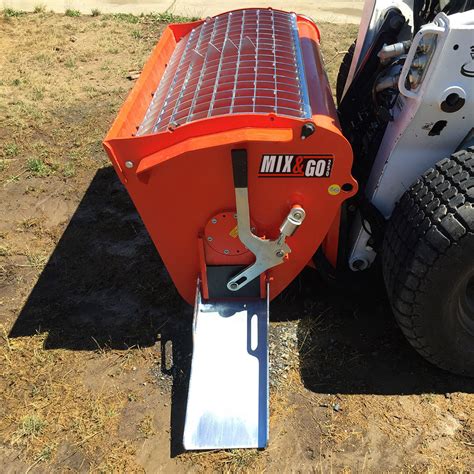 concrete bucket for mini skid steer|concrete pump skid steer attachment.